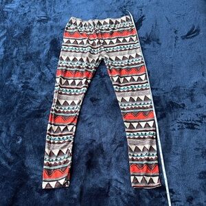 Vibrant Geometric Patterned Women's Leggings